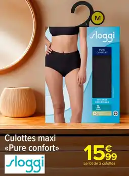 Carrefour Market Culottes maxi pure confort Sloggi offre