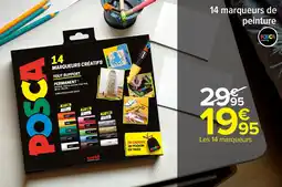 Carrefour Market 14 marqueurs de peinture offre