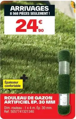 Brico Dépôt Rouleau de gazon artificiel ep. 30 mm offre
