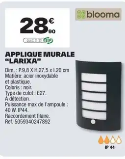 Brico Dépôt BLOOMA Applique murale "larixa" offre