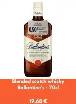 Franprix Blended scotch whisky ballantine's offre