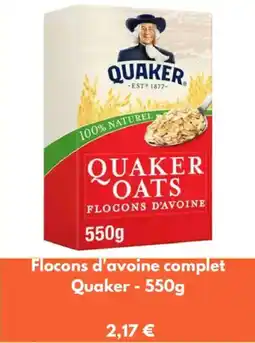 Franprix Flocons d'avoine complet quaker offre