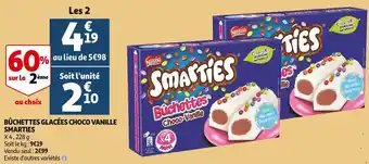 Smarties bûchettes glacées