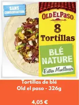 Franprix Tortillas de blé old el paso offre