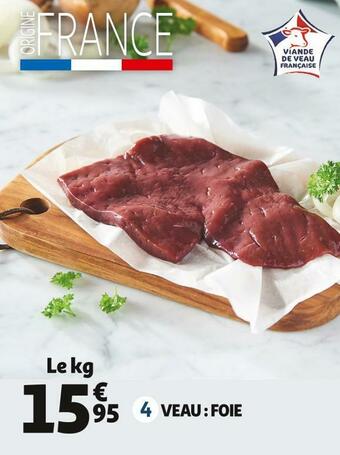Auchan Veau : foie offre