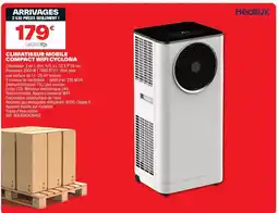 Brico Dépôt HEALLUX Climatiseur mobile compact wifi cyclona offre