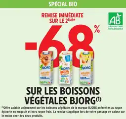 Intermarché Contact Sur les boissons végétales bjorg offre