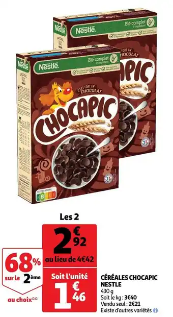 Auchan Nestle céréales chocapic offre