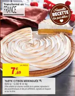 Intermarché Contact Tarte citron meringuée offre