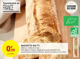 Intermarché Contact Baguette bio offre