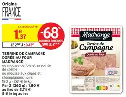 Terrine de campagne dorée au four madrange