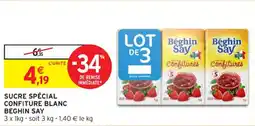 Intermarché Contact Sucre spécial confiture blanc beghin say offre