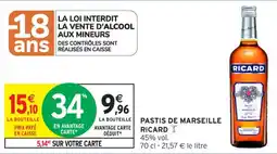 Intermarché Contact Pastis de marseille ricard offre