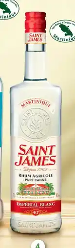 Intermarché Contact Rhum agricole impérial blanc saint james offre