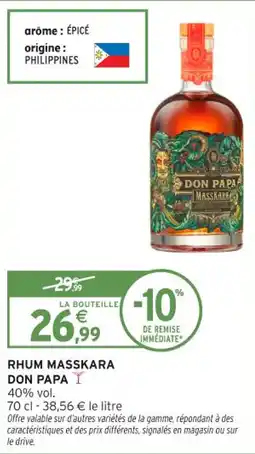 Intermarché Contact Rhum masskara don papa offre