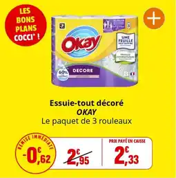 Coccimarket Essuie-tout décoré okay offre