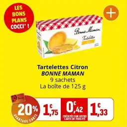 Coccimarket Tartelettes citron bonne maman offre