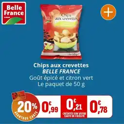 Coccimarket Chips aux crevettes belle france offre