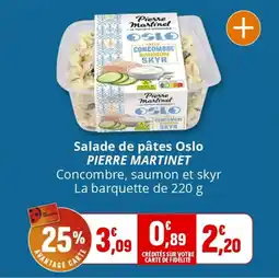 Salade de pâtes oslo pierre martinet