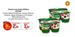 Coccimarket Yaourt aux fruits bifidus activia offre