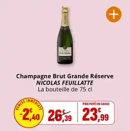 Champagne brut grande réserve nicolas feuillatte