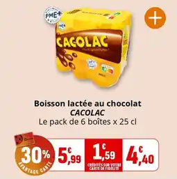 Coccimarket Boisson lactée au chocolat cacolac offre
