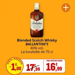 Coccimarket Blended scotch whisky ballantine's offre