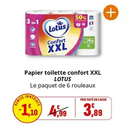 Coccimarket Papier toilette confort xxl lotus offre