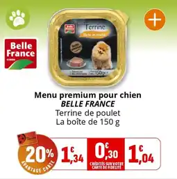 Coccimarket Menu premium pour chien belle france offre