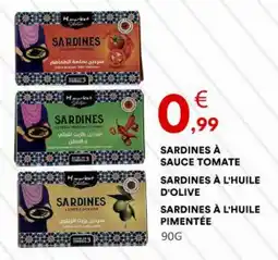 Hmarket Sardines à sauce tomate sardines à l'huile d'olive sardines à l'huile pimentée offre