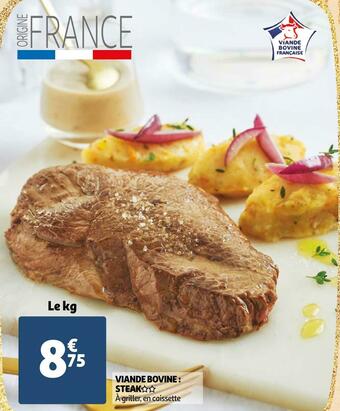 Auchan Viande bovine : steak offre