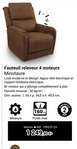 Technicien de Santé Fauteuil releveur 4 moteurs Minotaure offre