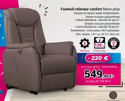 Technicien de Santé Fauteuil releveur confort Novo plus offre