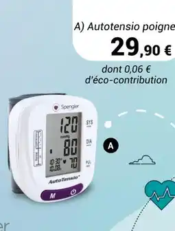Technicien de Santé Spengler Tensiomètre poignet AutoTensio SPG 340 offre
