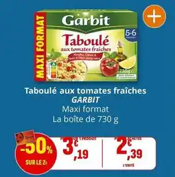 Coccinelle Supermarché Garbit - taboulé aux tomates fraîches maxi format offre