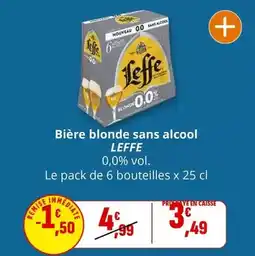 Coccinelle Supermarché Leffe - bière blonde sans alcool offre