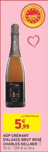 Intermarché Contact Aop crémant d'alsace brut rosé charles kellner offre