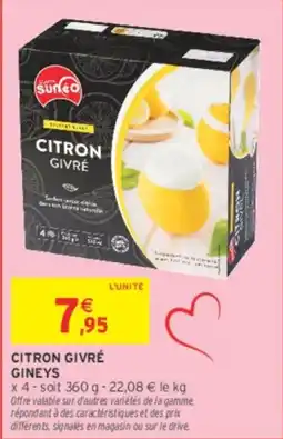 Intermarché Contact Citron givré gineys offre