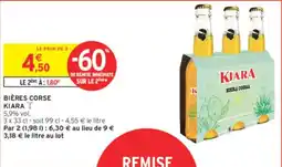 Intermarché Contact Bières corse kiara offre