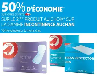 Auchan Auchan bon plan sur la gamme incontinence auchan offre