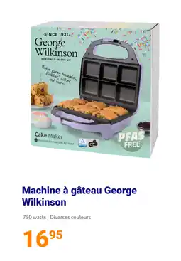 Action Machine à gâteau George Wilkinson offre
