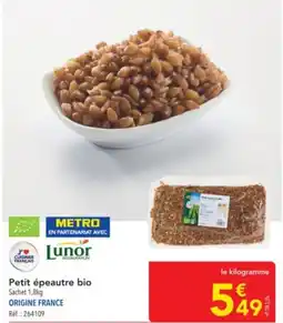 METRO Petit épeautre bio offre