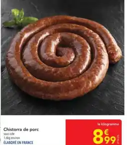METRO Chistorra de porc offre