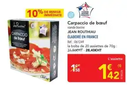 METRO JEAN ROUTHIAU Carpaccio de bœuf offre