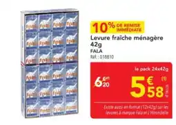 METRO FALA Levure fraîche ménagère offre