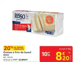 METRO RISSO Graisse à frire de boeuf offre