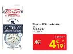 METRO Crème 12% onctueuse elle & vire offre