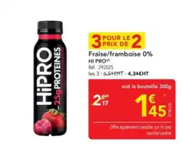 METRO HI PRO Fraise/framboise 0% offre