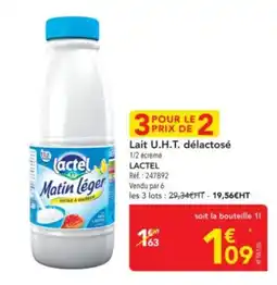 METRO LACTEL Lait U.H.T. délactosé offre