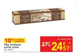 METRO Pâte feuilletée maître andré offre